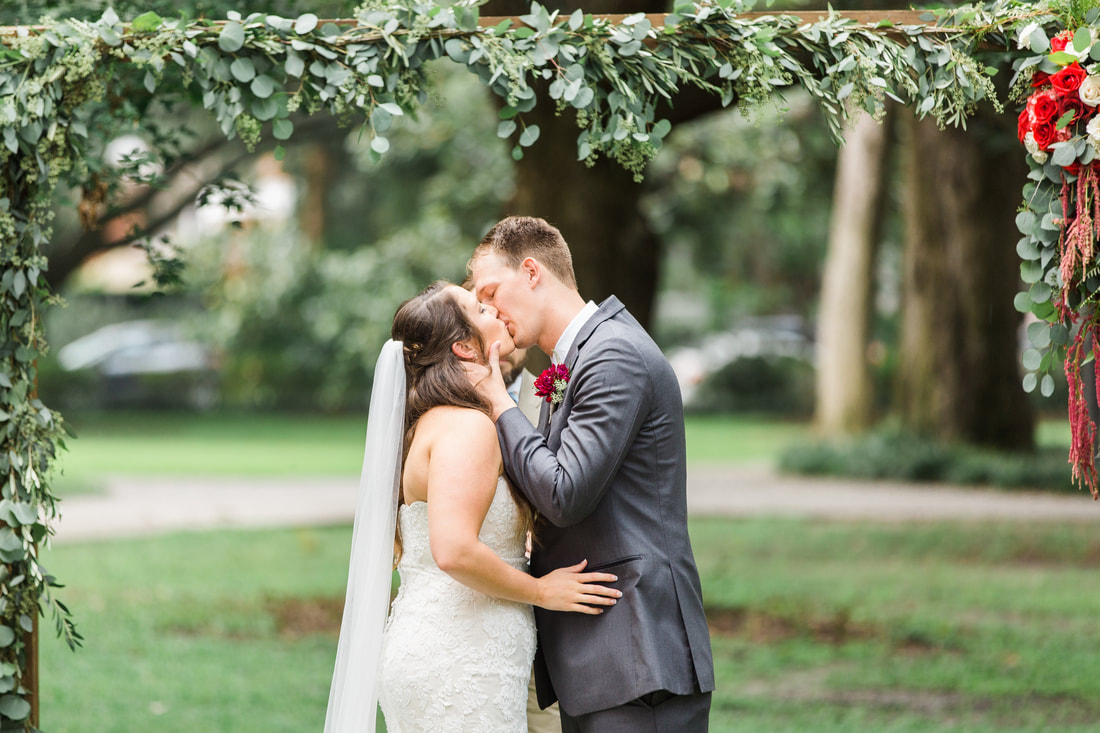 Wedding Ceremony at Forsyth Park in Savannah, GA